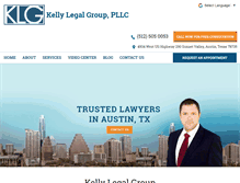 Tablet Screenshot of kellylegalgroup.com
